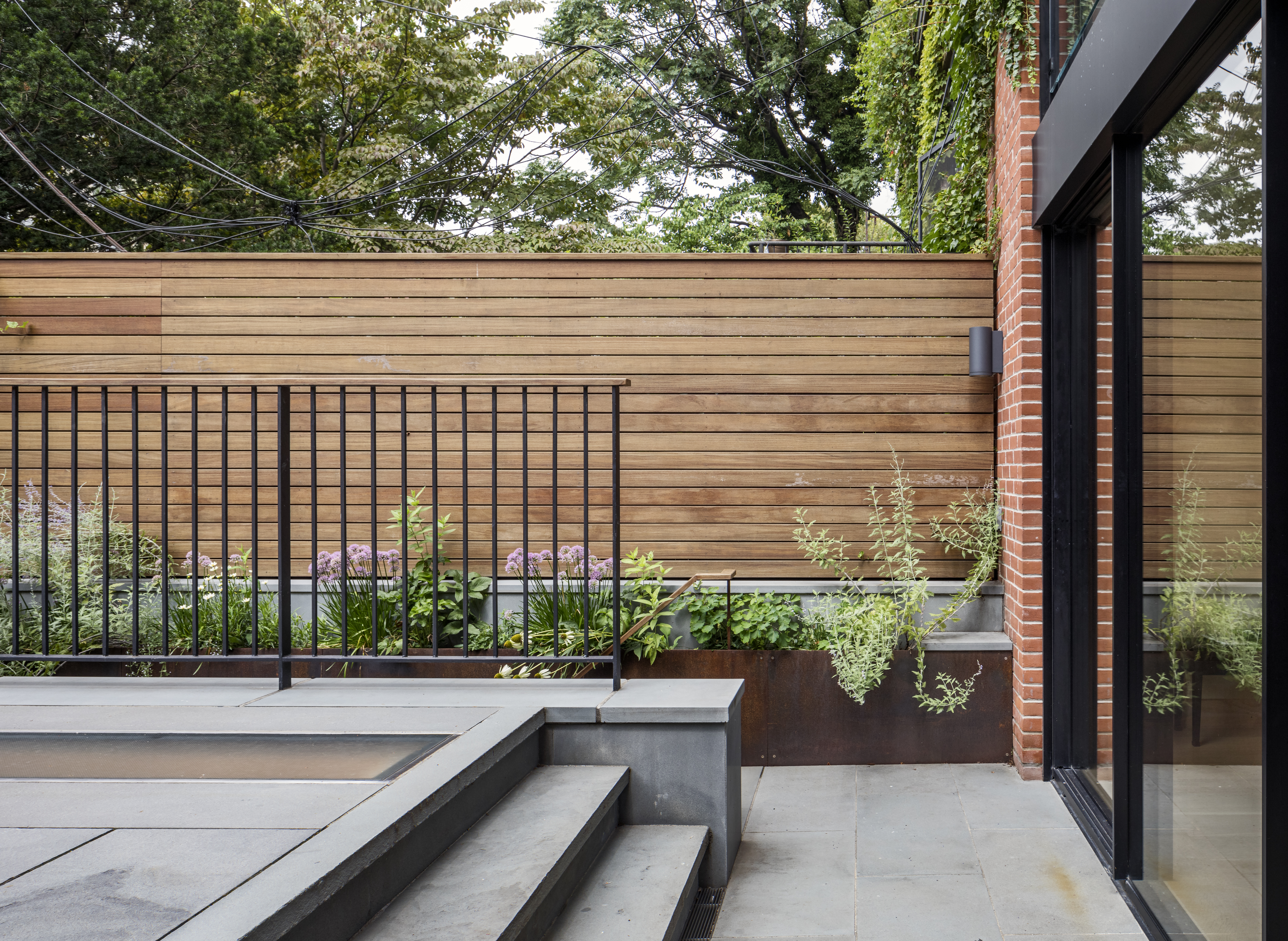brooklyn studio west chelsea townhouse terrace skylight