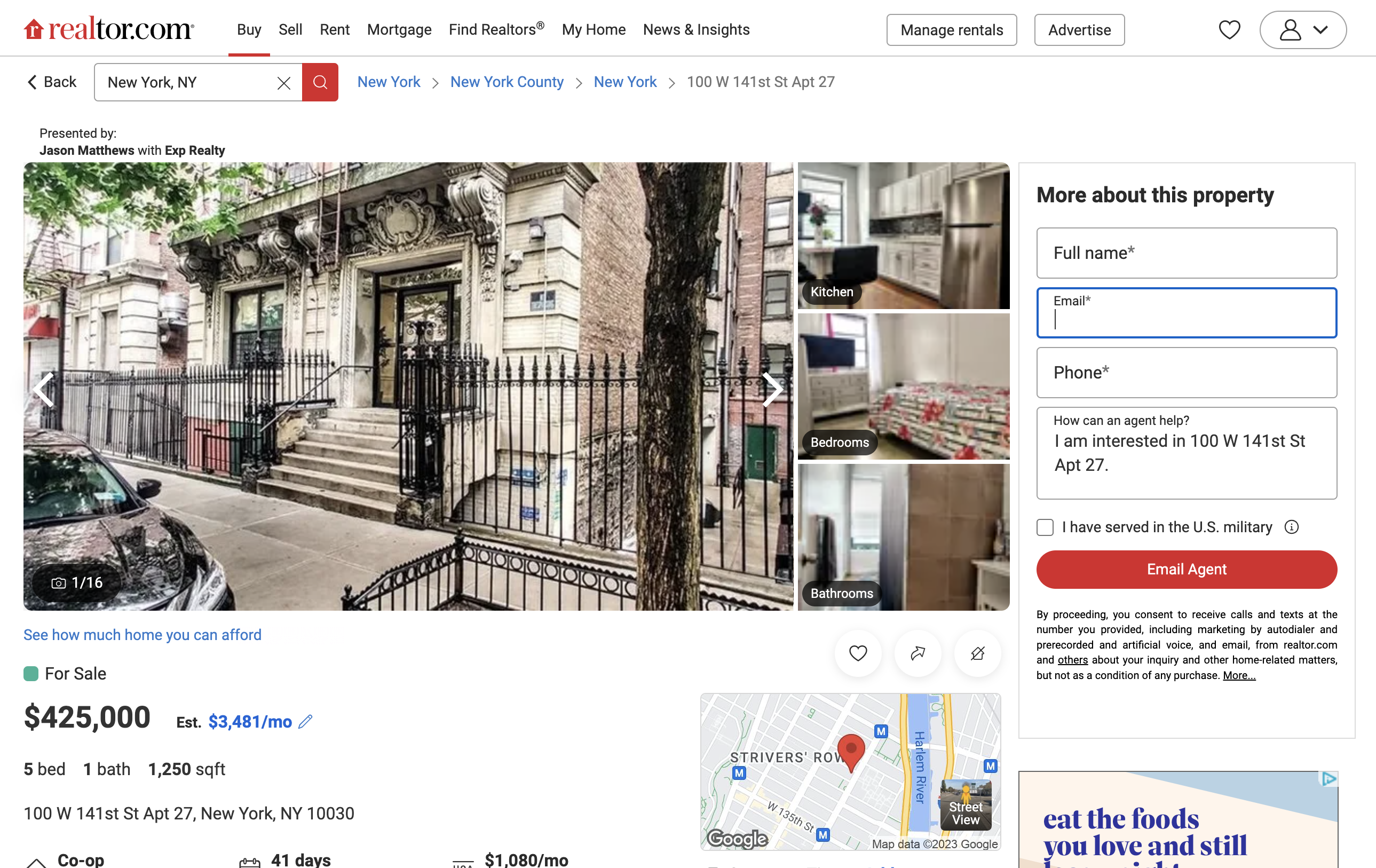 realtor listings nyc