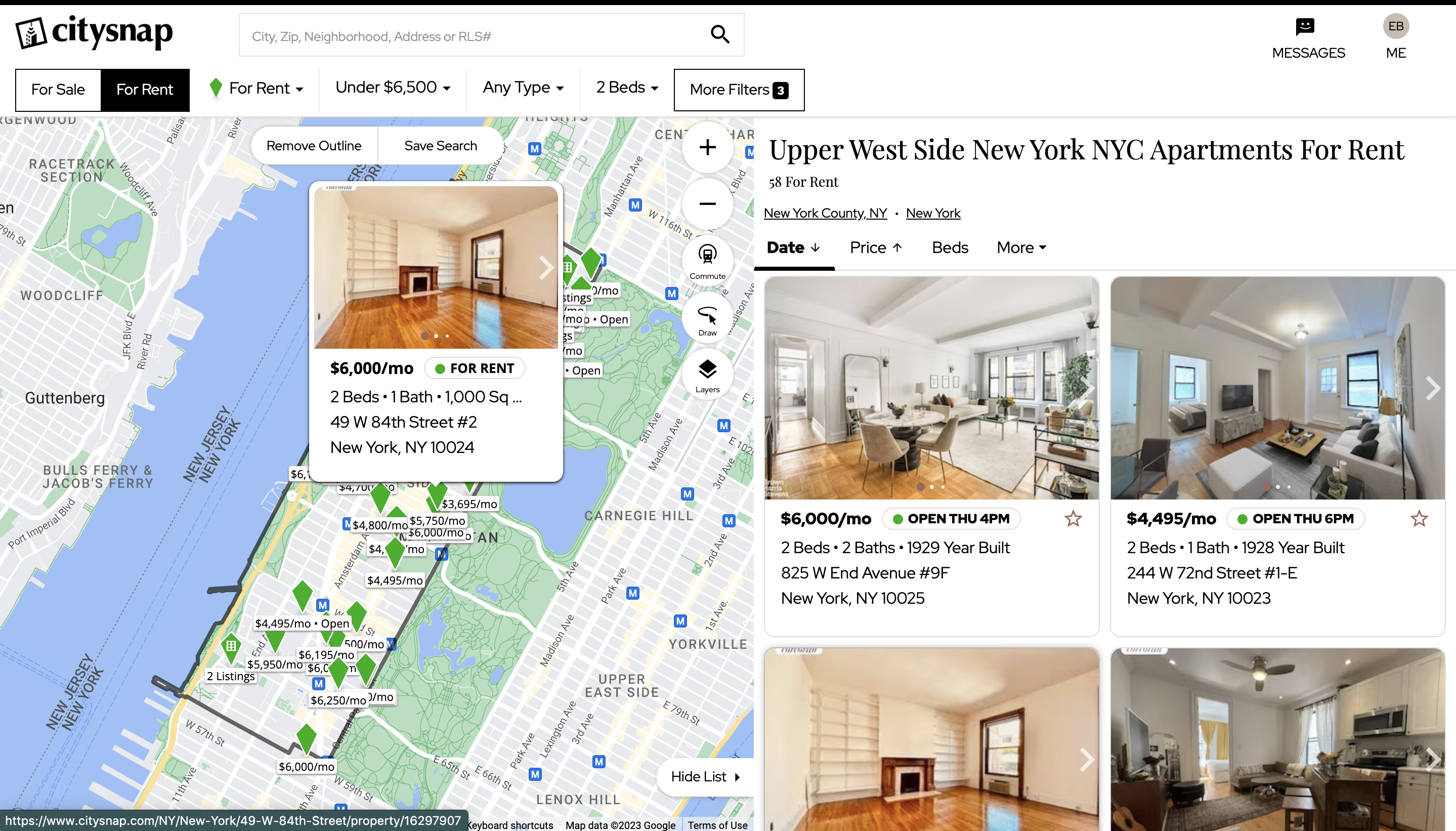 citysnap search nyc