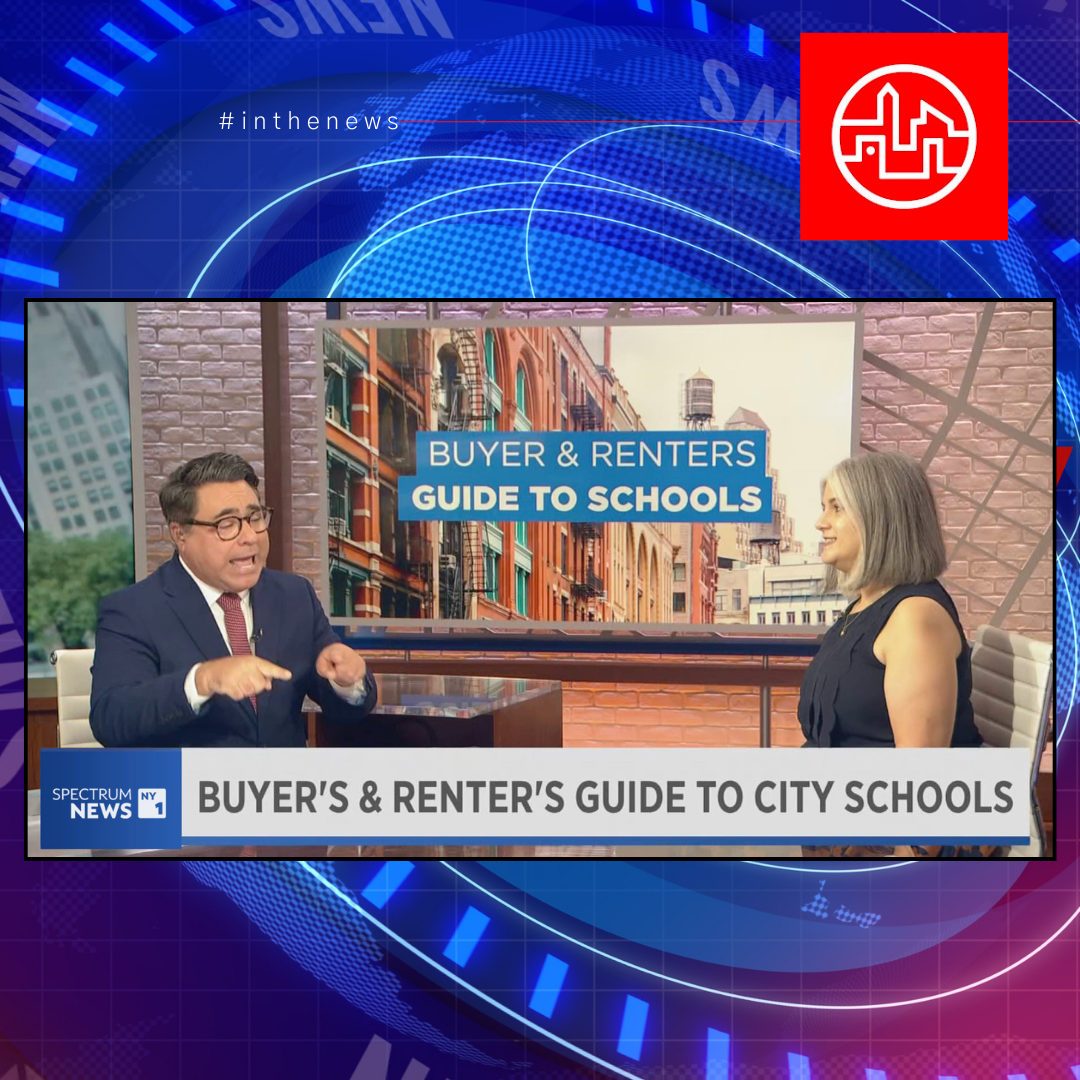 Jennifer White Karp, the managing editor of Brick Underground, joined NY1 anchor Rocco Vertuccio