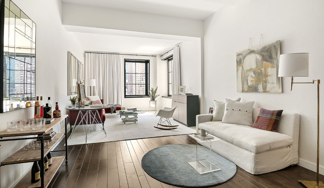 one-bedroom, two bath condo, 425 West 50th St., #14D