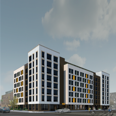 A rendering of 437 Euclid Ave. in East New York, Brooklyn.