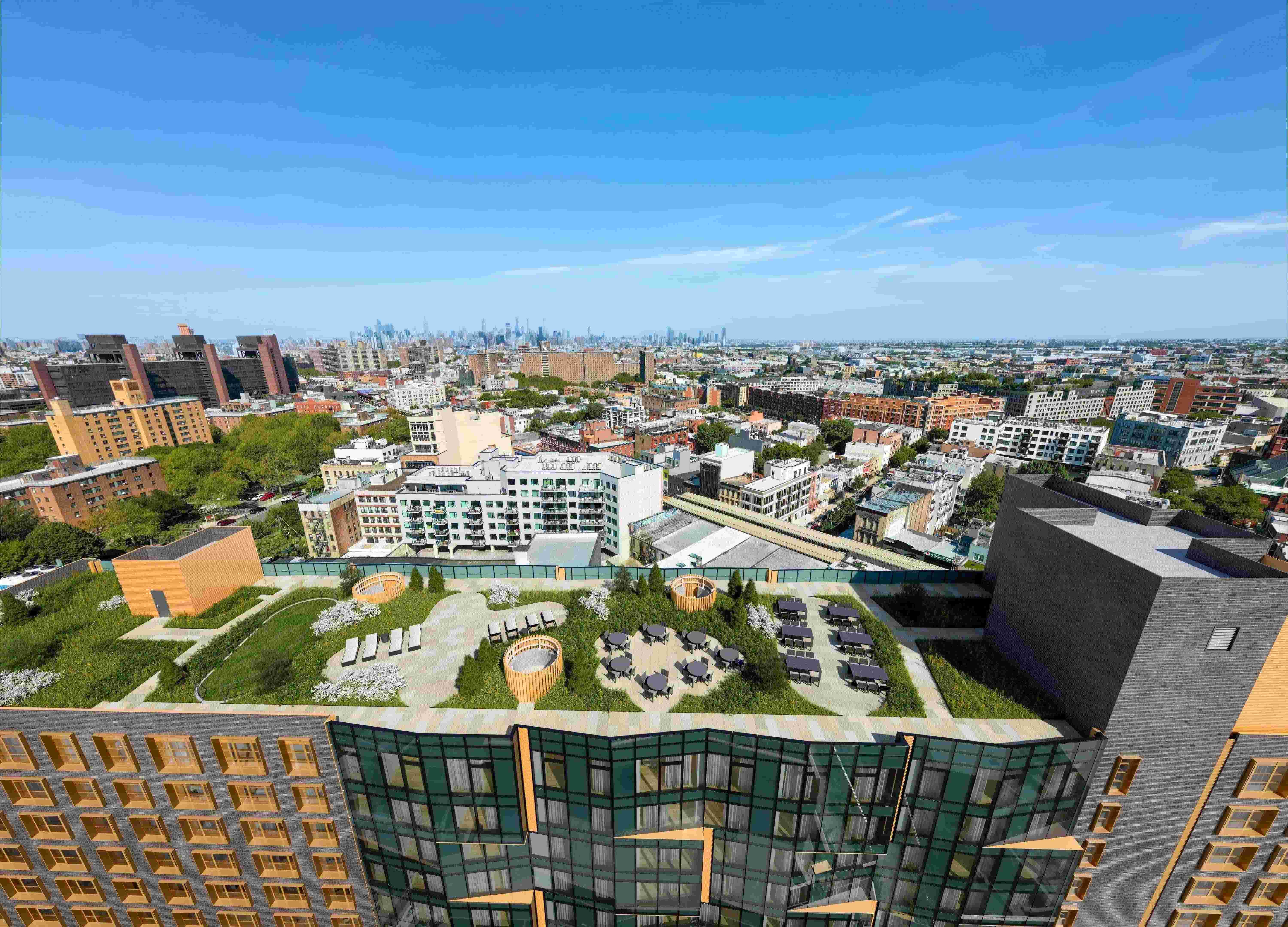 A rendering of the 11-story building at 1100 Myrtle Avenue in Bed-Stuy, Brooklyn.