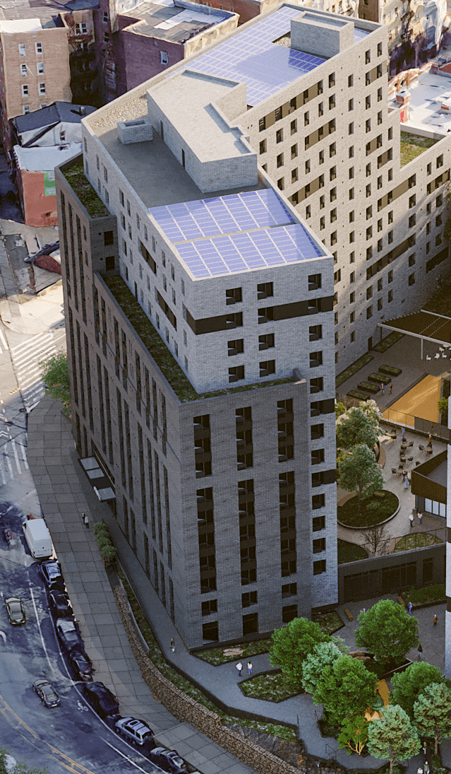 A rendering of the 14-story building at 1600 Grand Ave.