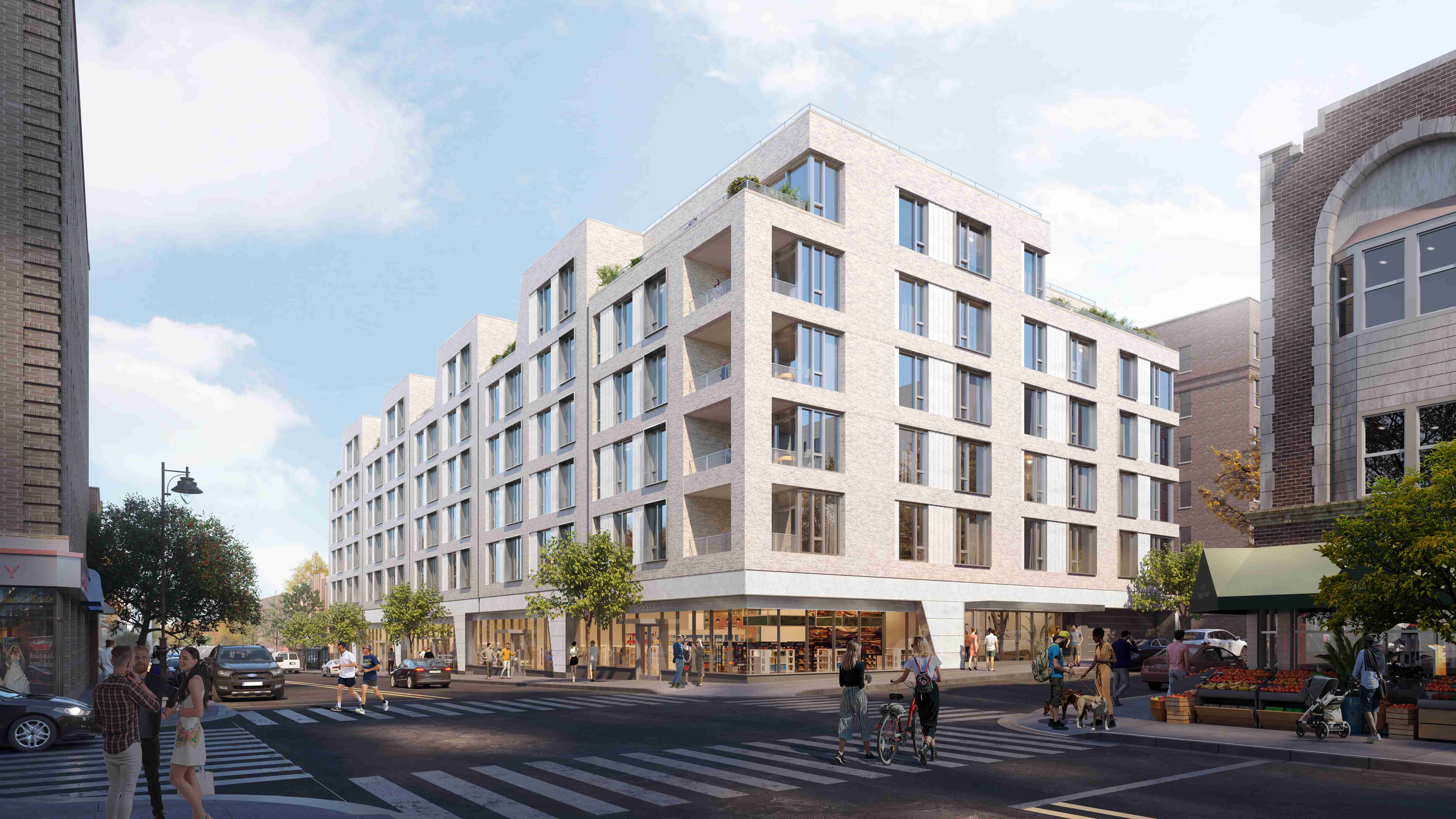 A rendering of the 92-unit building at 31-90 29th Street, also known as the Amara.