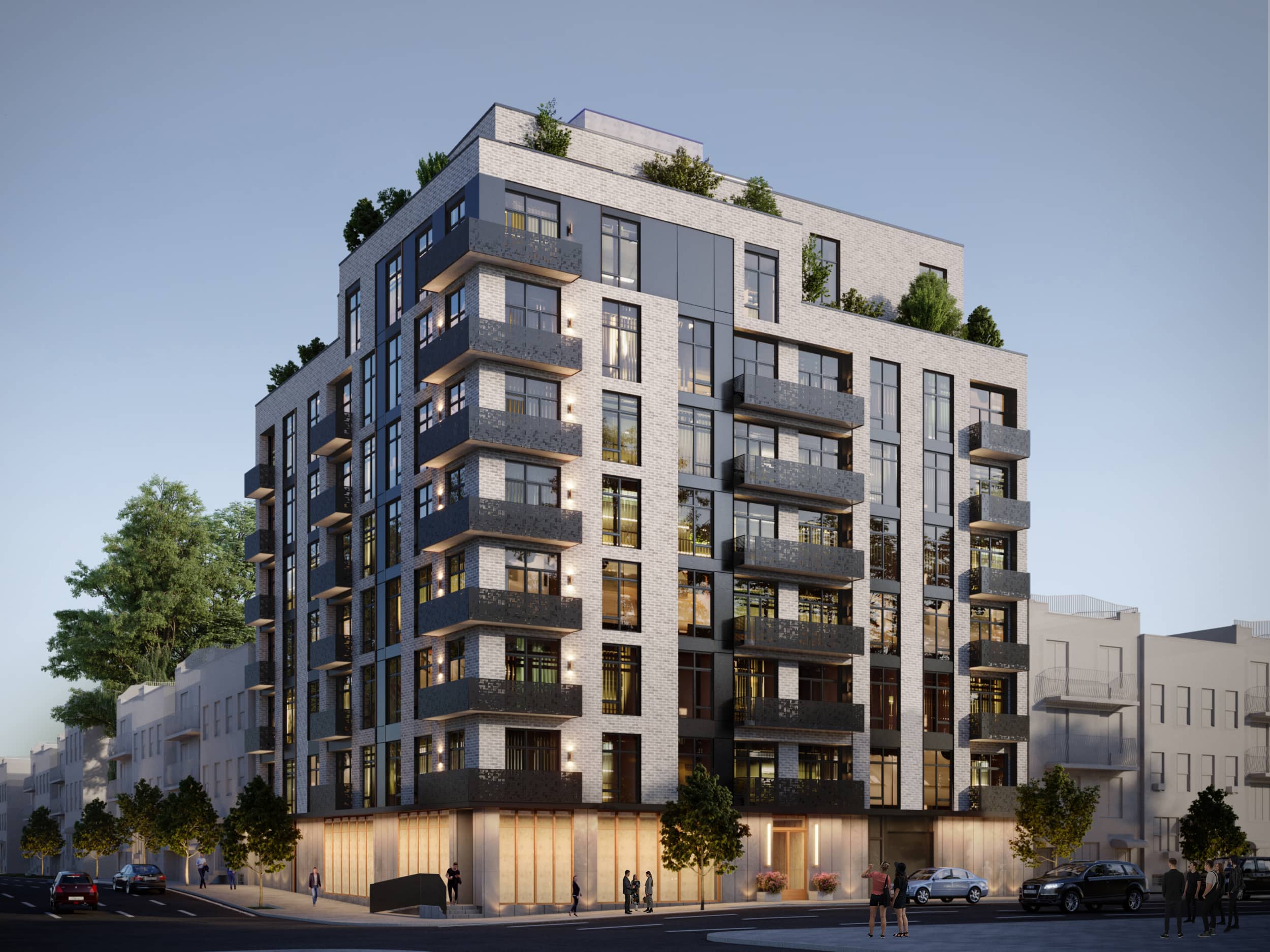 A rendering of the building at 38-27 32nd St.