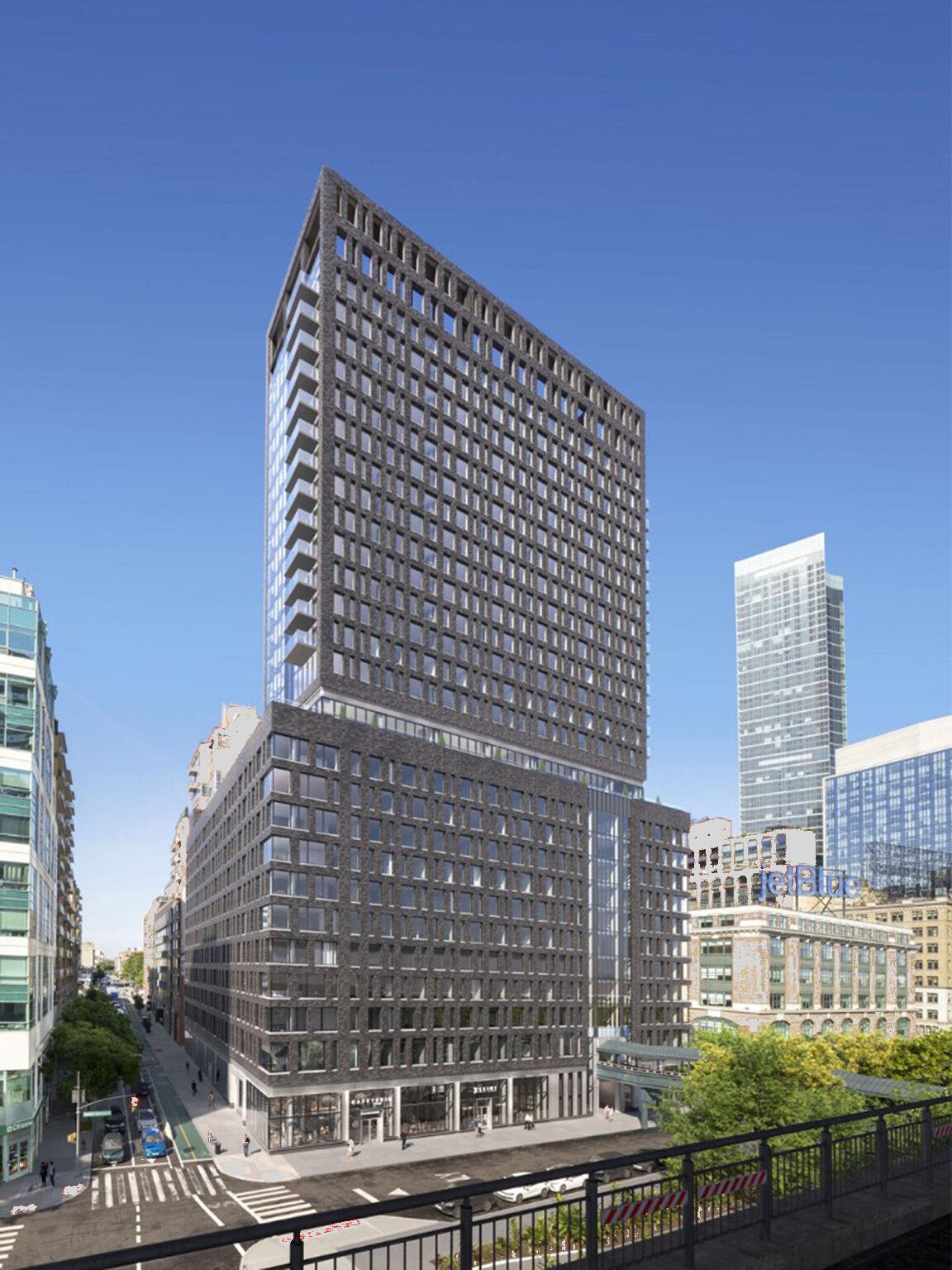 A rendering of the 27-story building in the Dutch Kills section of Long Island City.