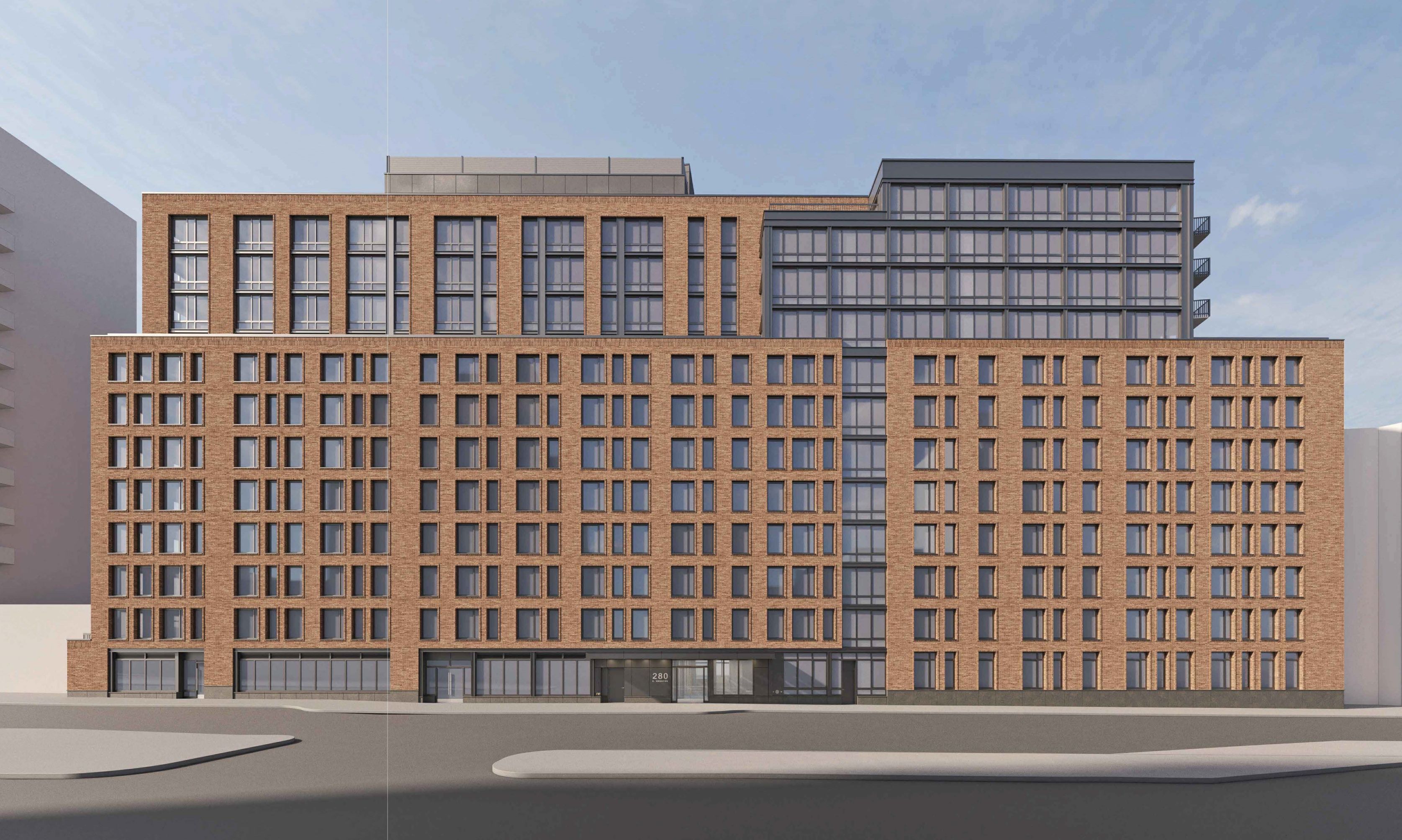 A rendering of the 12-story building on East Houston Street. A rendering of the 12-story building on East Houston Street.