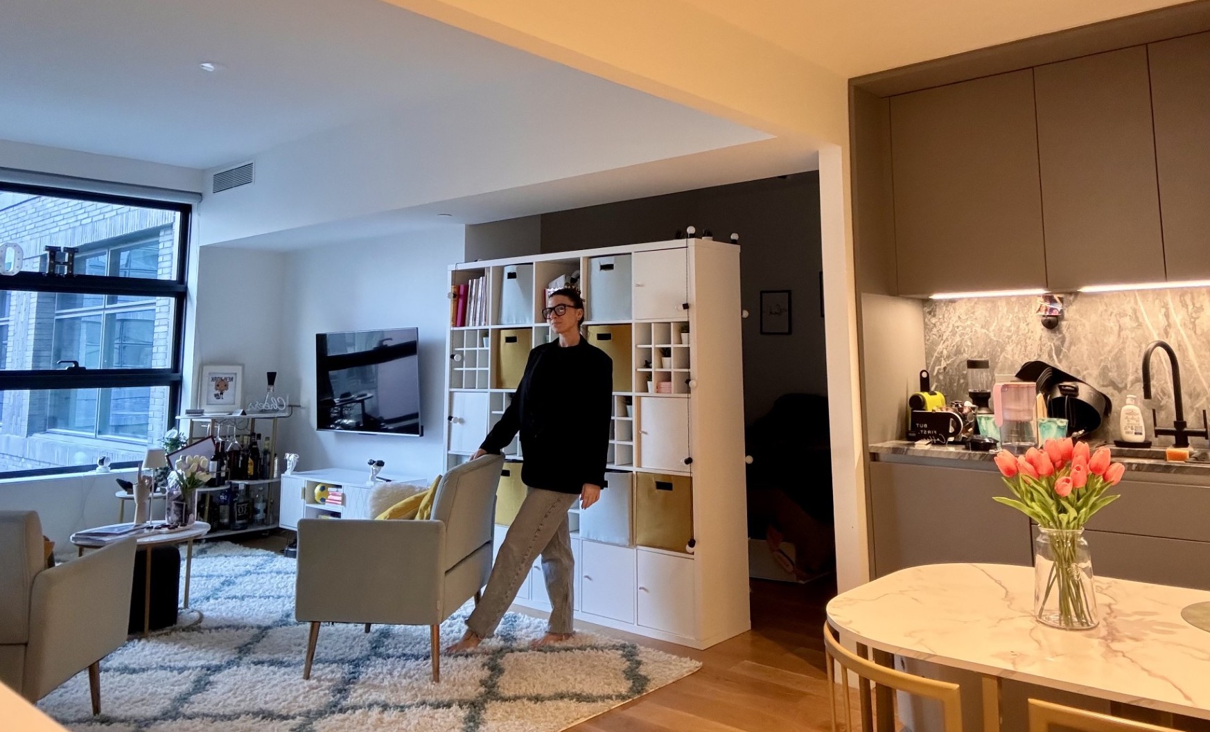 Gaia Trocchia in her studio in Hell's Kitchen