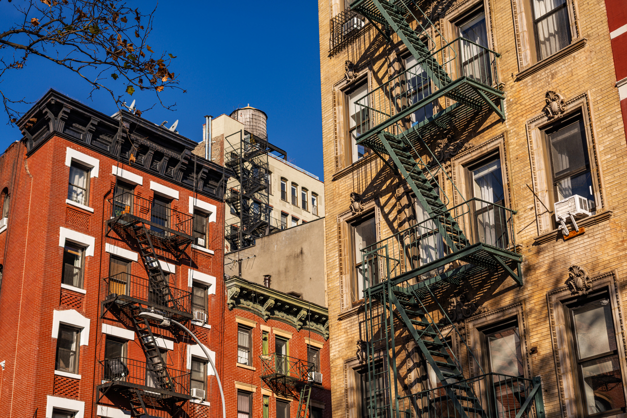 Apartment buildings in Soho