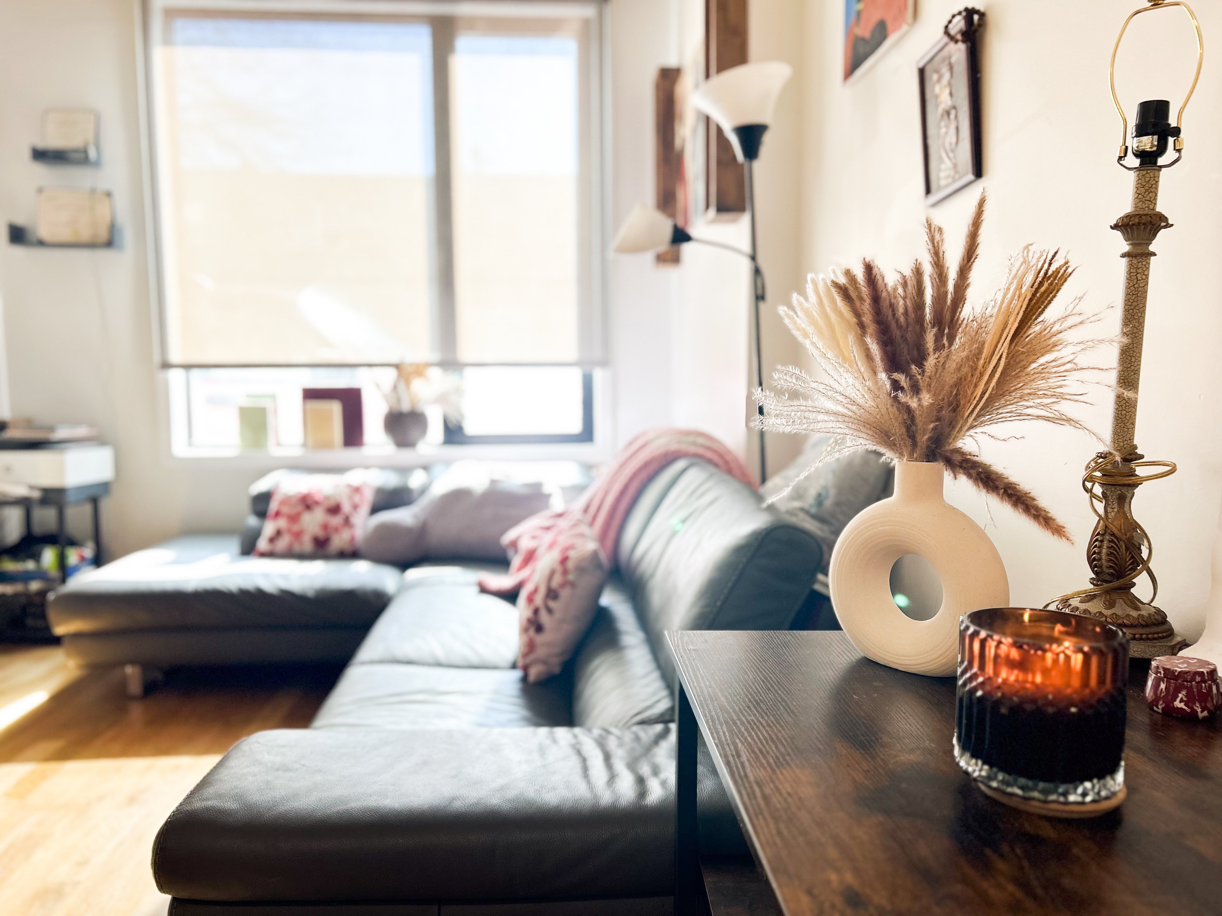 Anasthasia decked out her Brooklyn apartment with art, plants, and candles. Anasthasia decked out her Brooklyn apartment with art, plants, and candles.