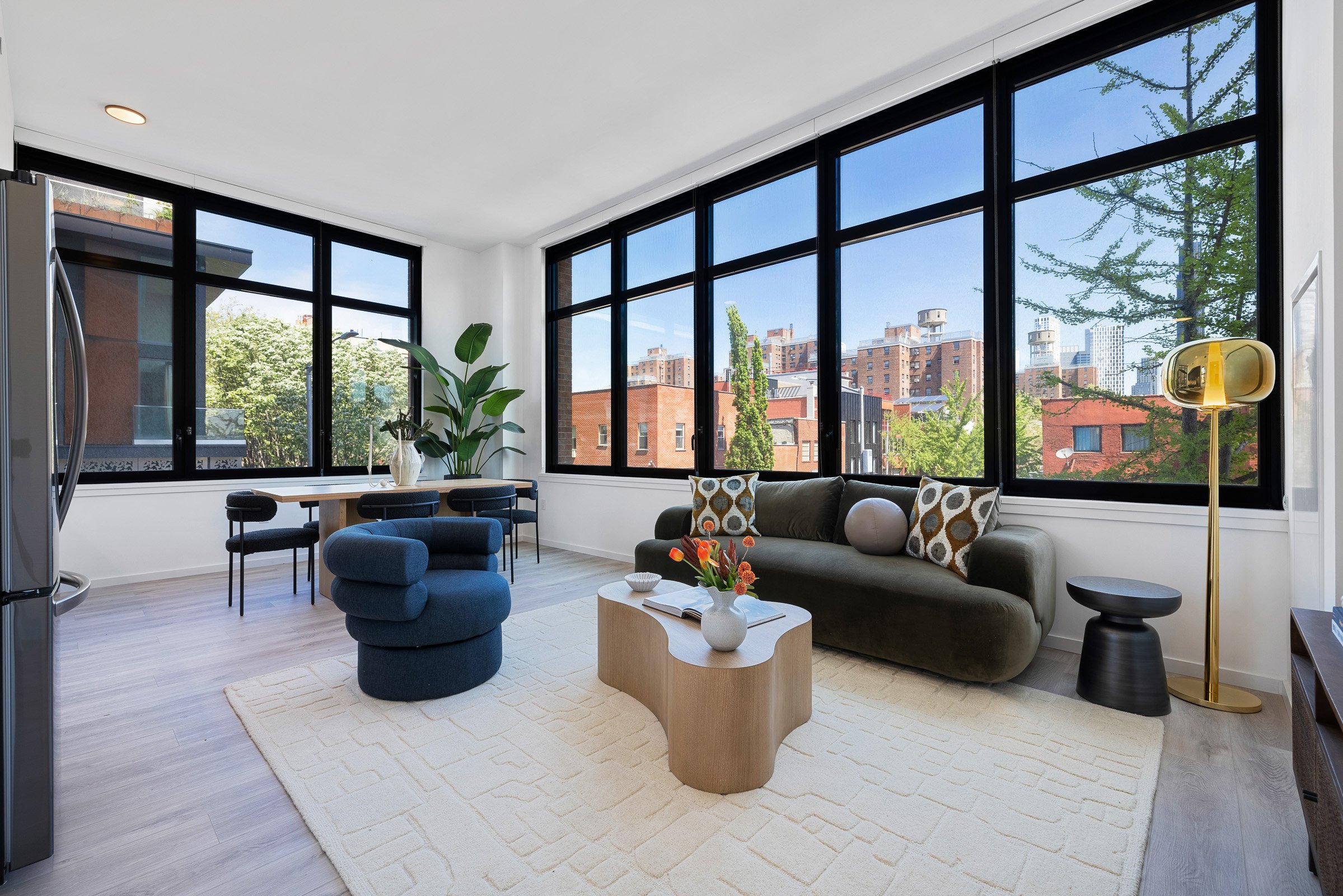 An interior view at Society Brooklyn, where rents range from $3,500 for a studio to $12,000 for a three bedroom. An interior view at Society Brooklyn, where rents range from $3,500 for a studio to $12,000 for a three bedroom.