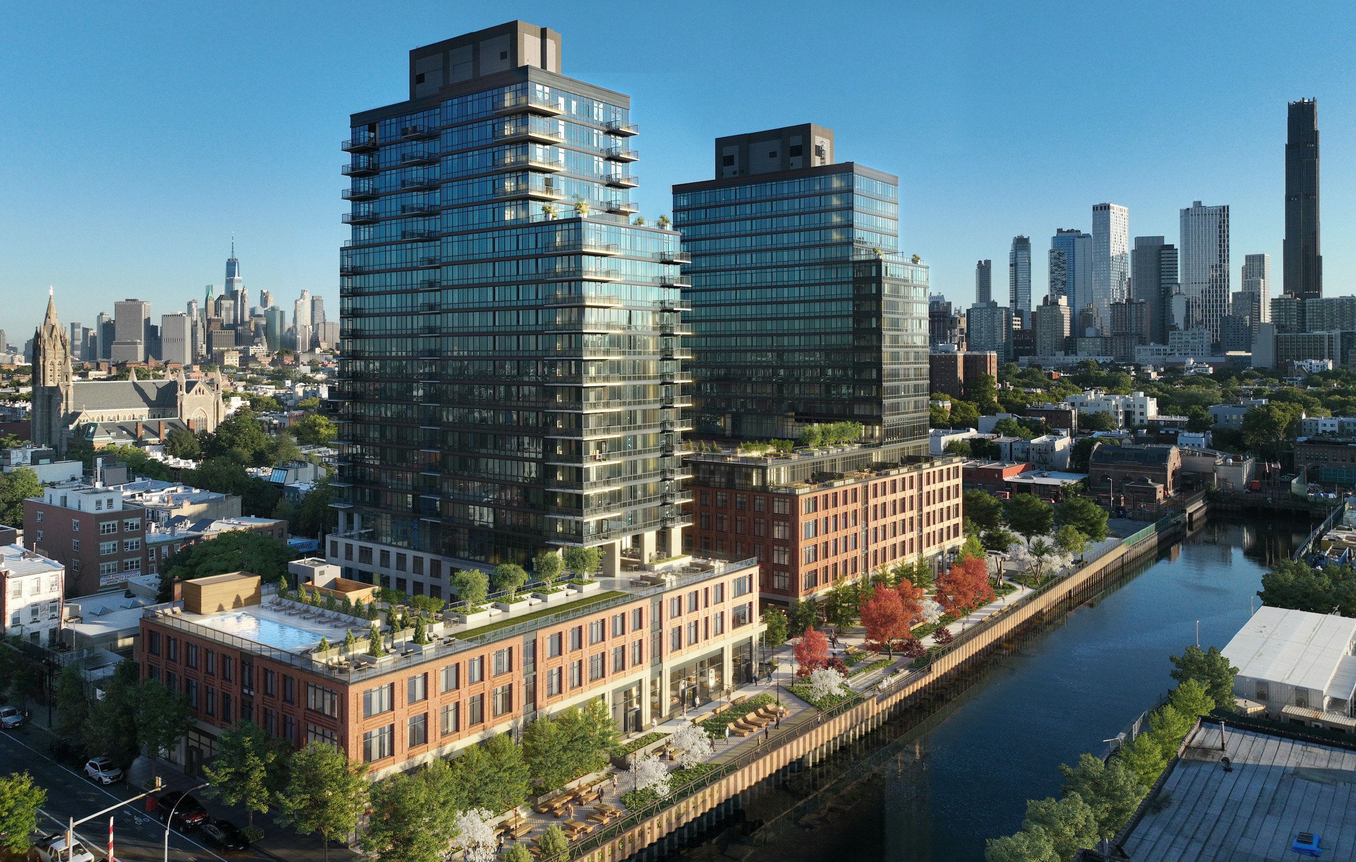Society Brooklyn: two, 21-story towers at 500 Degraw St. and 504 Sackett St.