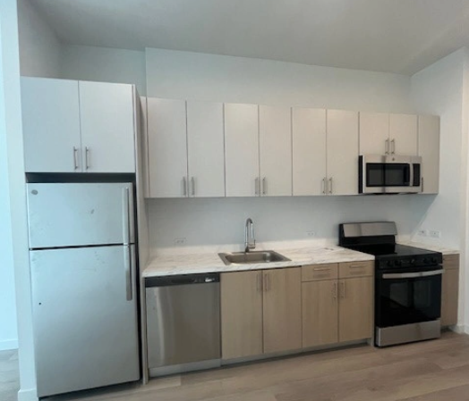 A kitchen at the housing lottery building at 126-128 Fifth Ave. A kitchen at the housing lottery building at 126-128 Fifth Ave.