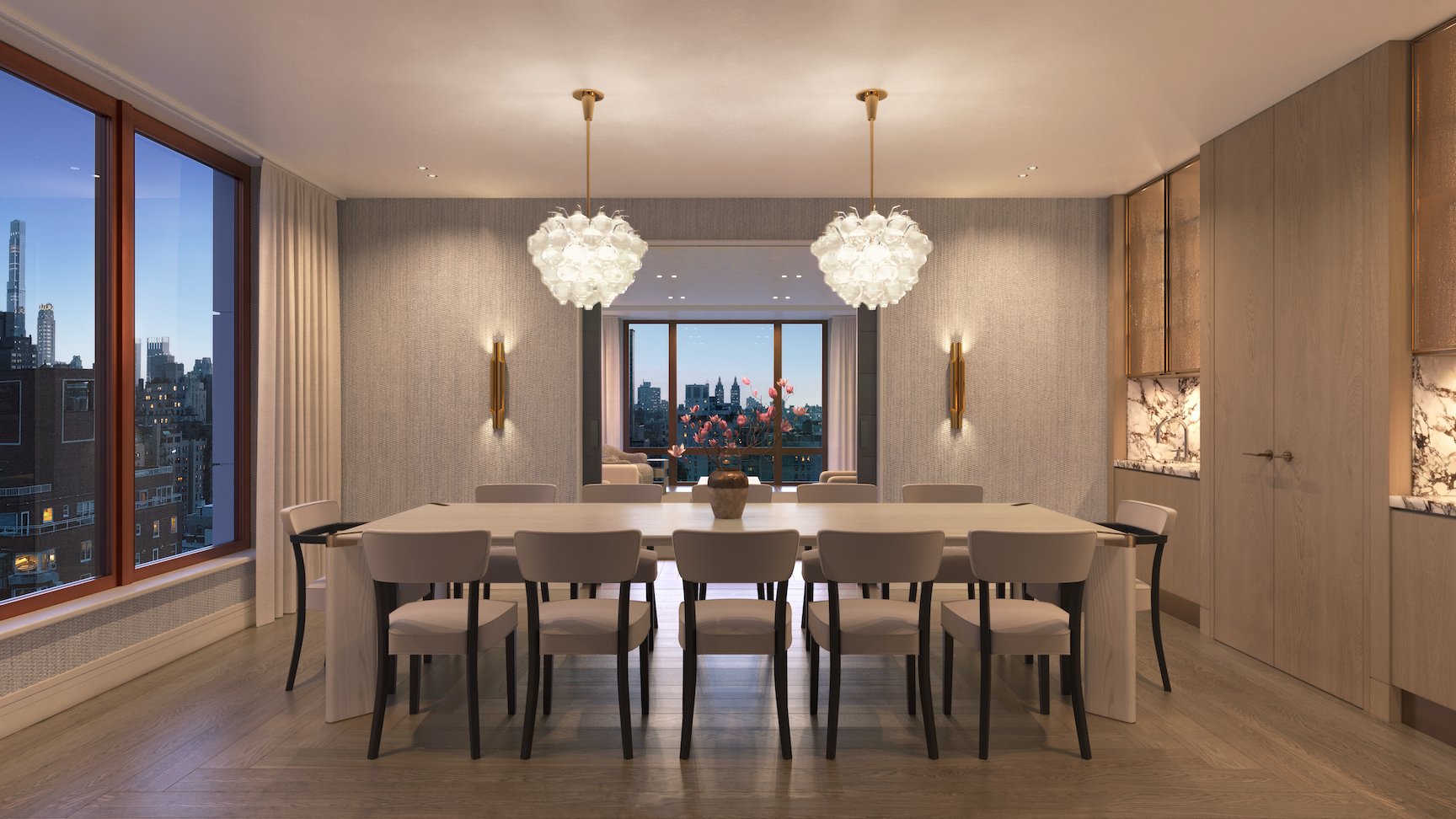 Private dining room at THE 74 on Upper East Side Private dining room at THE 74 on Upper East Side
