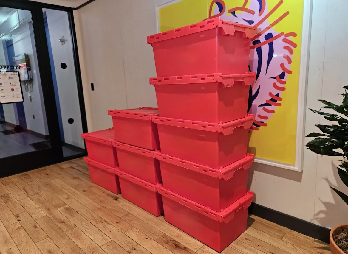 Big Apple Moving stackable eco-friendly bins