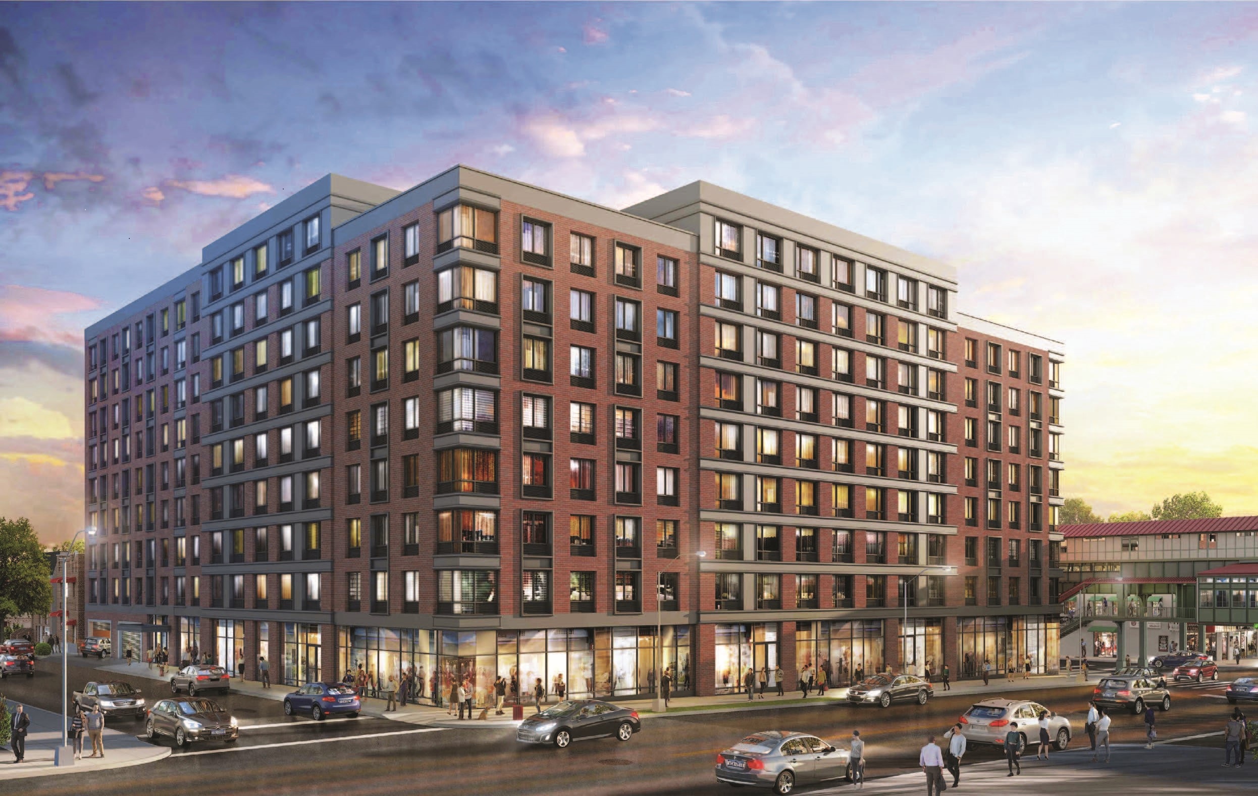 A rendering of the 251-unit building in Wakefield, the Bronx. A rendering of the 251-unit building in Wakefield, the Bronx.