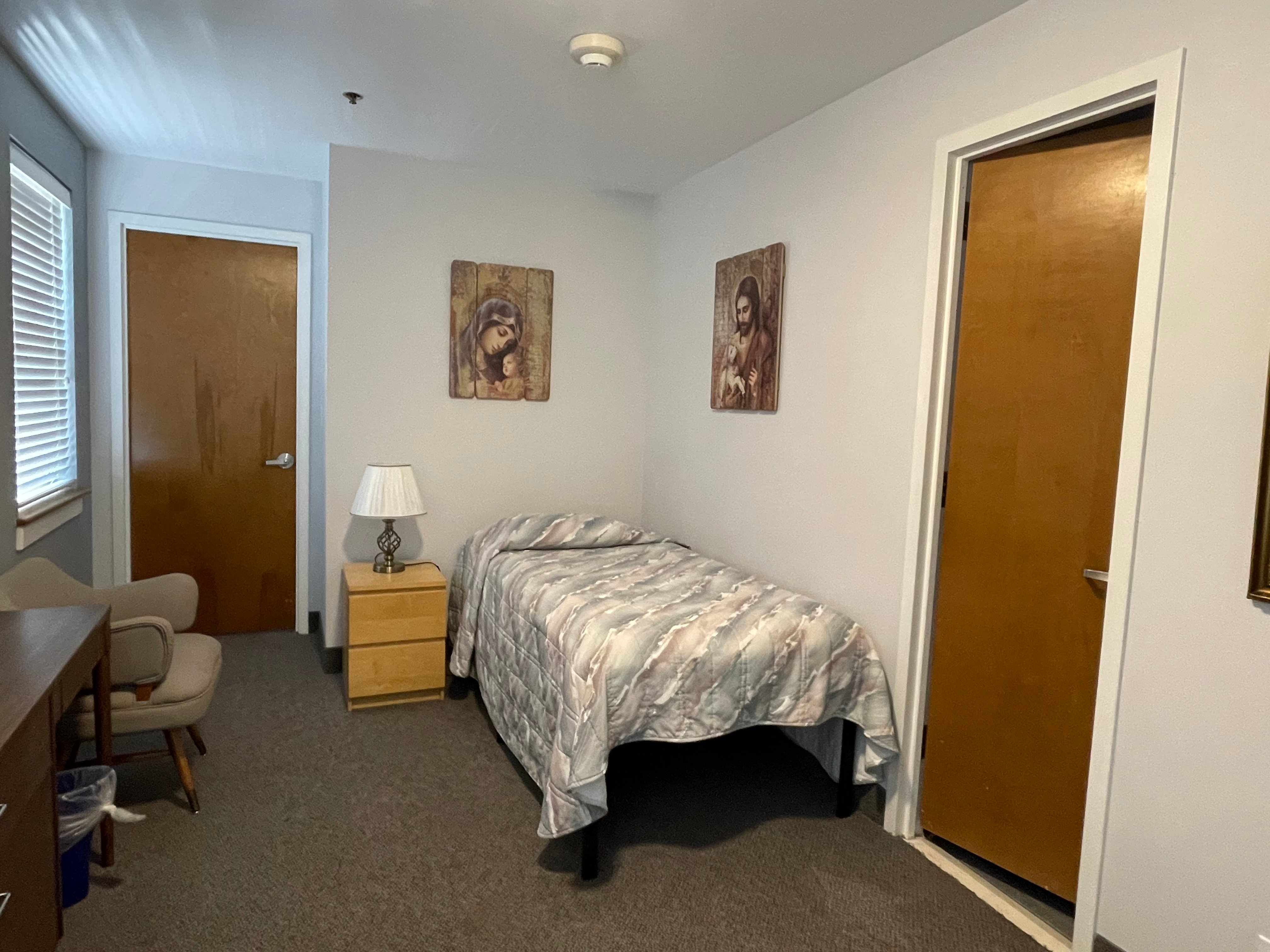 Women of any faith are welcome at Centro Maria, but residents often have to reserve one of the 22 spots months or years in advance, said Sister Rita. A single bedroom at Centro Maria