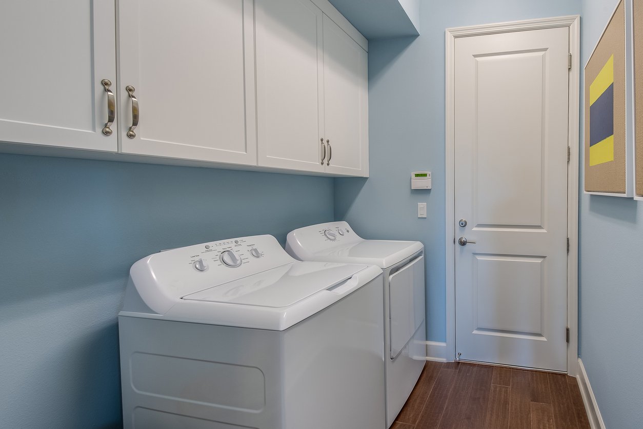 Laundry room with washer and dryer