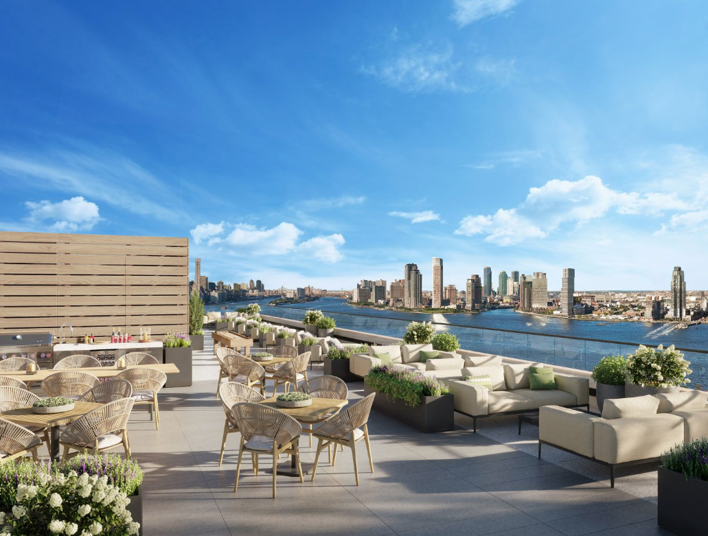 Roof deck at 644 East 14th St. in the East Village Roof deck at 644 East 14th St. in the East Village