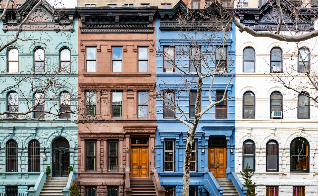 Townhouses on West 78th Street on the Upper West Side