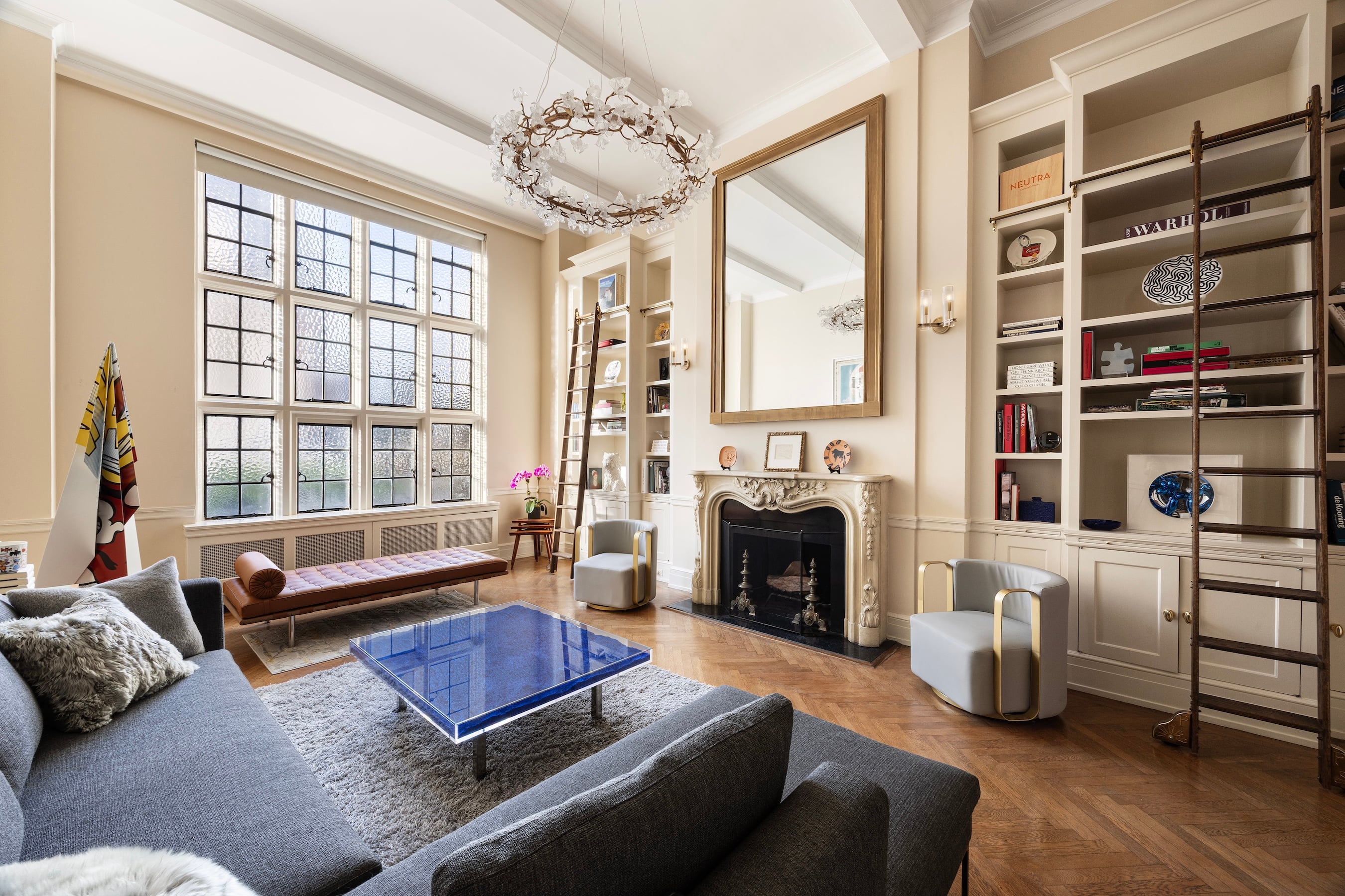 two-bedroom, three-bath co-op at 14 East 75th Street in Lenox Hill