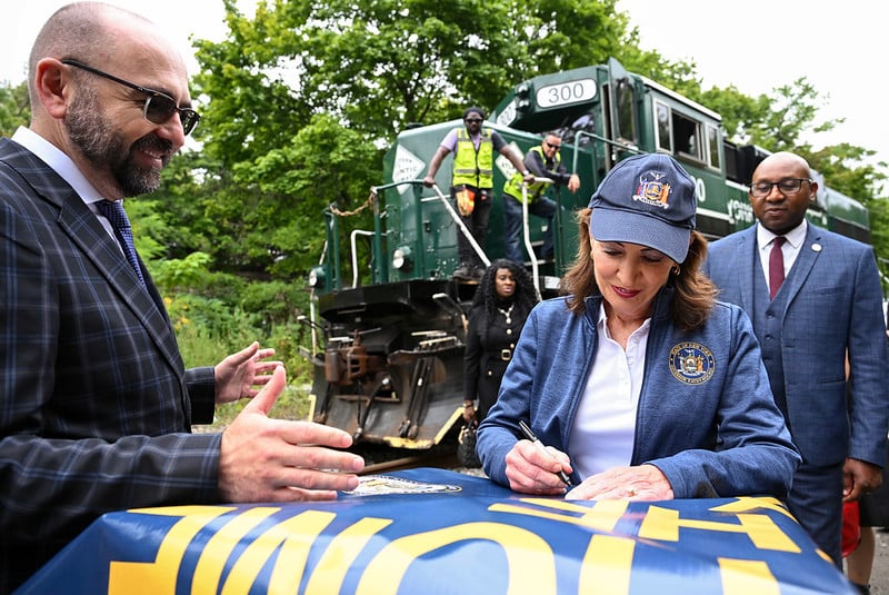 Governor Hochul announced the environmental-review phase of the IBX project had begun.