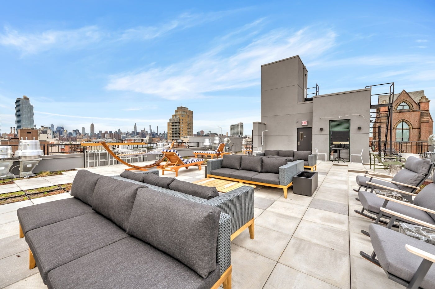 Roofdeck at Outpost Club's Williamsburg location. Roofdeck at Outpost Club's Williamsburg location.