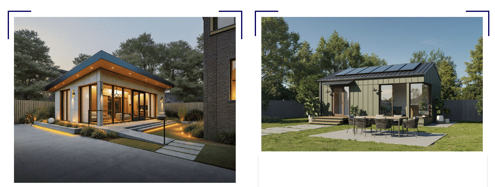 A pre-approved plan library features a collection of ADU designs