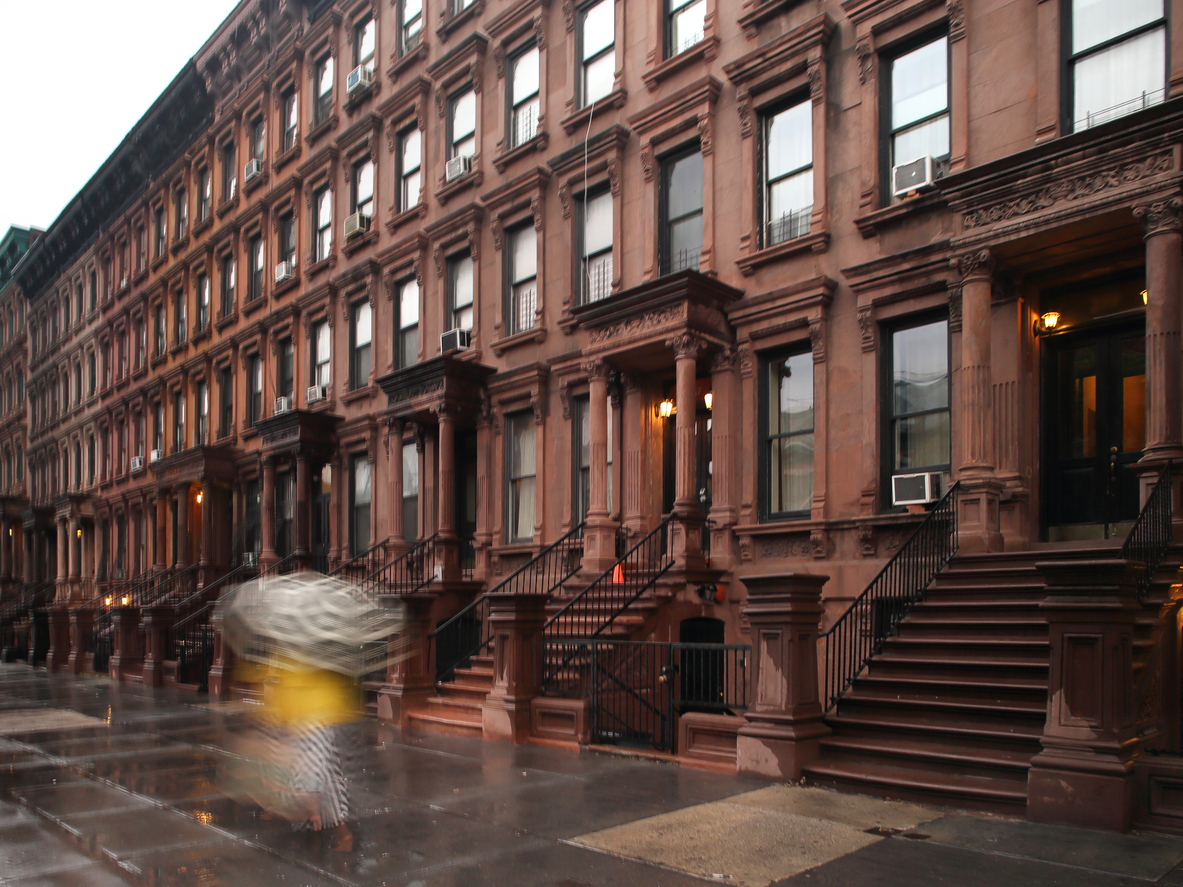 Harlem brownstones
