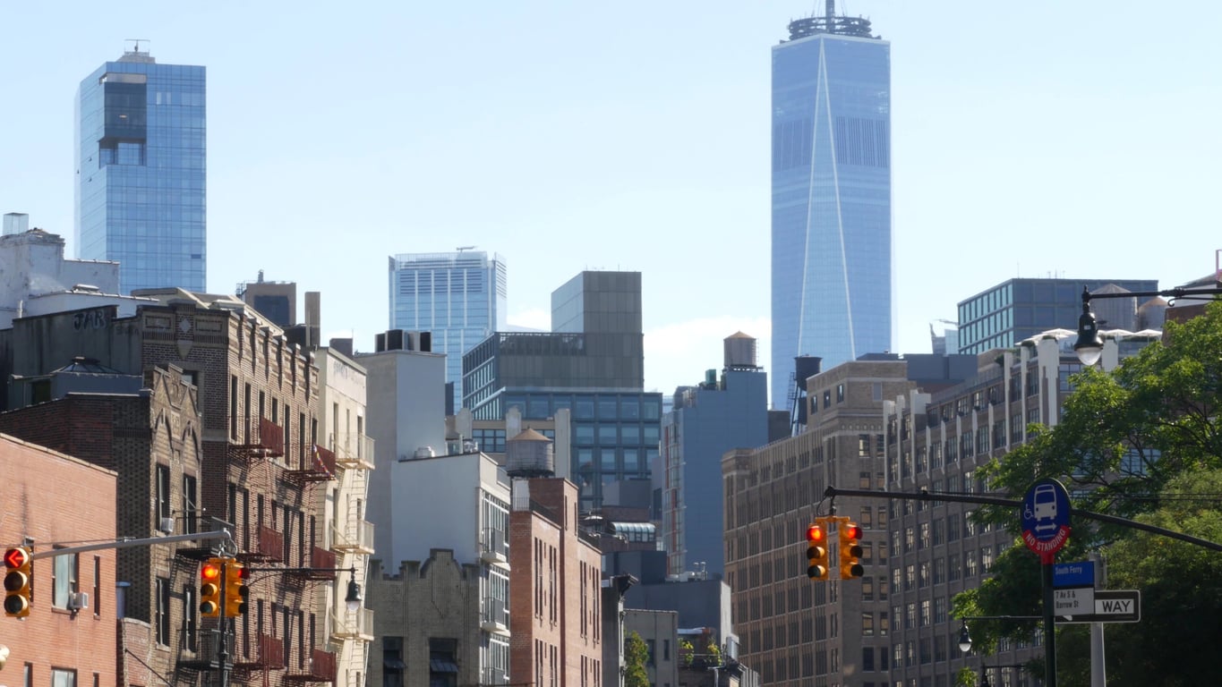 Apartment buildings in Lower Manhattan