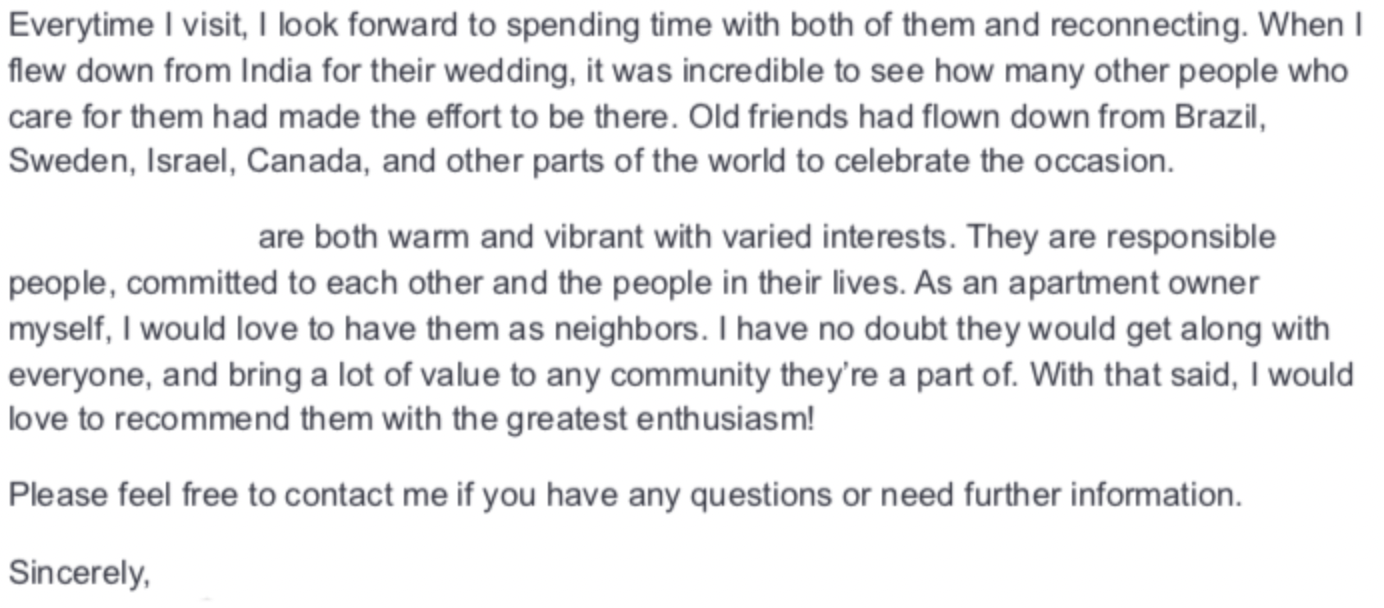 8 Co Op Board Reference Letter Examples That Work