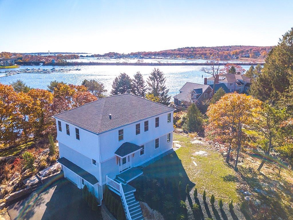 A house with river views in historic Gloucester, Massachusetts, for