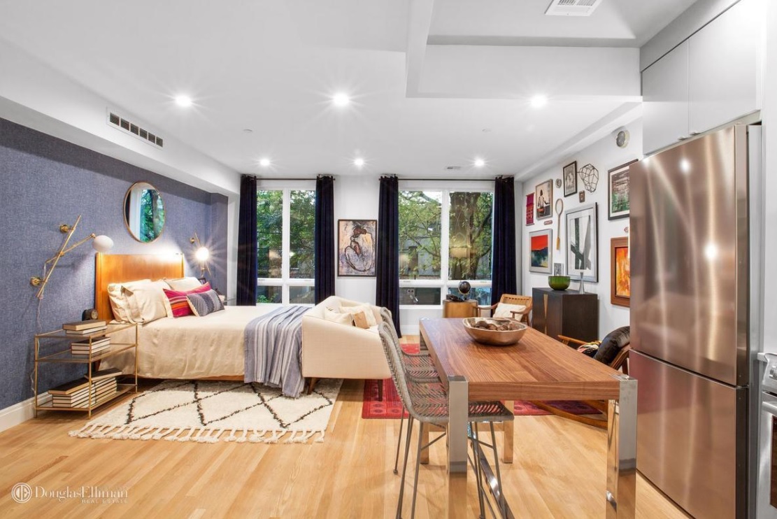 This studio in BedStuy is brand new, and could be made into a one bedroom
