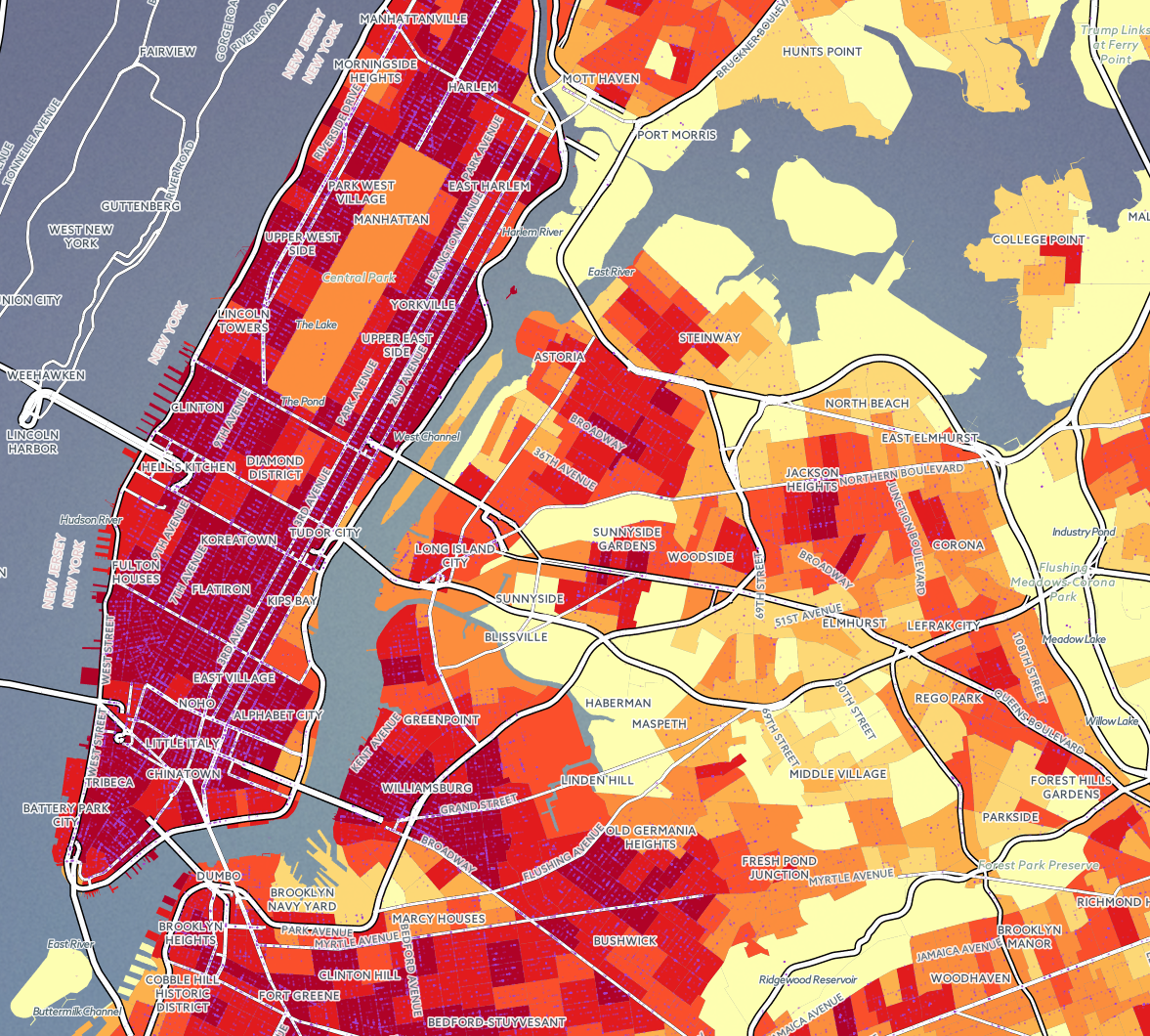 Noise Complaint Map Nyc Map: Which Nyc Neighborhoods Are The Noisiest?