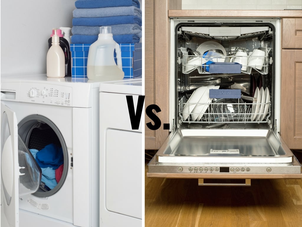 dishwasher and washing machine next to each other