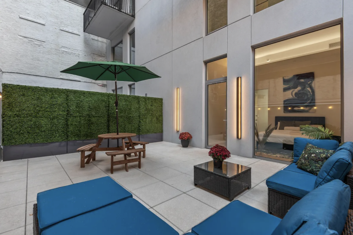 unit 1A, a one-bedroom duplex at 330 Grand St.