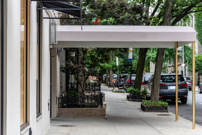 Entrance Canopy To Luxury Apartment Building in the Upper East Side of Manhattan in New York City