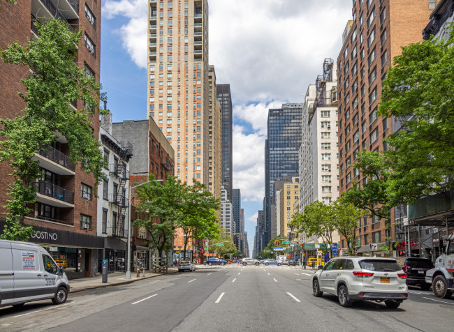 Apartment buildings along Lexington Avenue in Manhattan