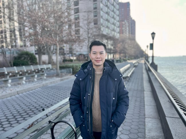 Garry Ho along the waterfront in Battery Park City, Manhattan Garry Ho along the waterfront in Battery Park City, Manhattan