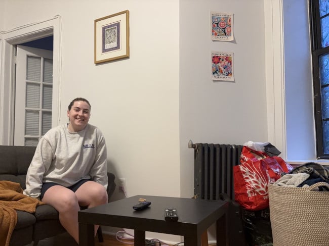 Naama Davidovics in her Morningside Heights apartment