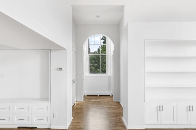 Built-in bookshelves and media center BK Heights.jpg image