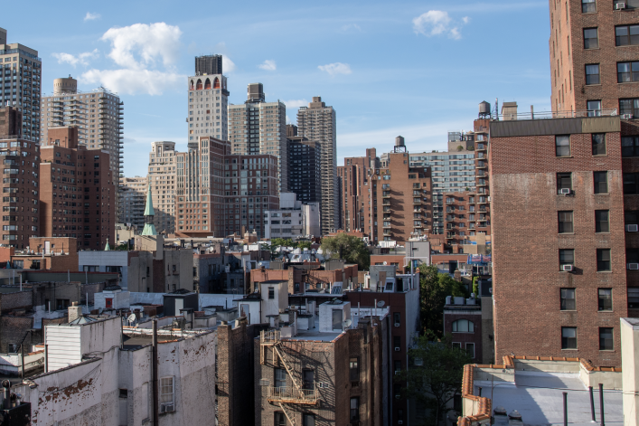 Looking North from a roof top terrace at 81st street and 2nd avenue NYC