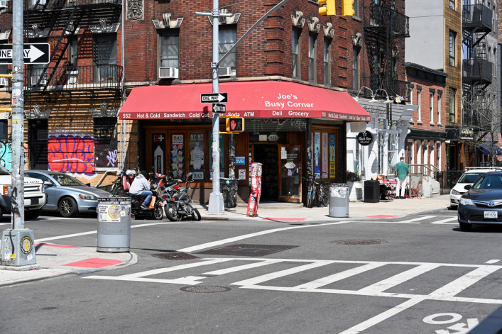 Sandwich snack shop "Joe's Busy Corner" on Driggs Ave, Brooklyn - Williamsburg