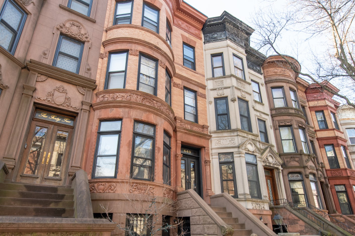 NYC brownstones