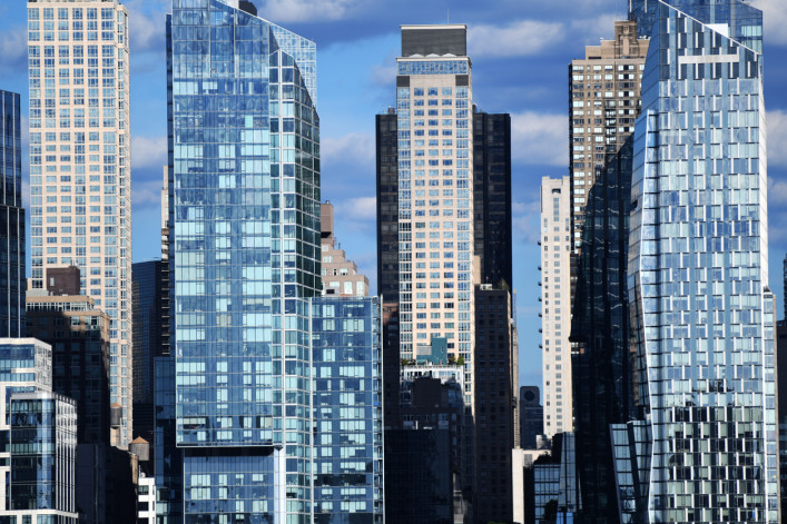 View of Upper Manhattan towers