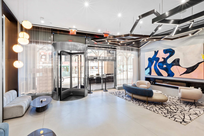 The lobby of 271 West 47th Street. The lobby of 271 West 47th Street.