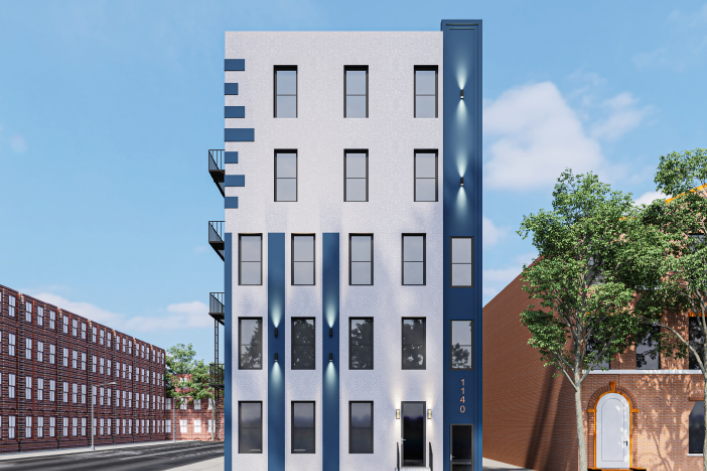 A rendering of 1140 Grant Ave. in the Concourse Village neighborhood of the Bronx.