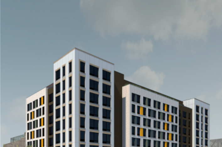 A rendering of 437 Euclid Ave. in East New York, Brooklyn.