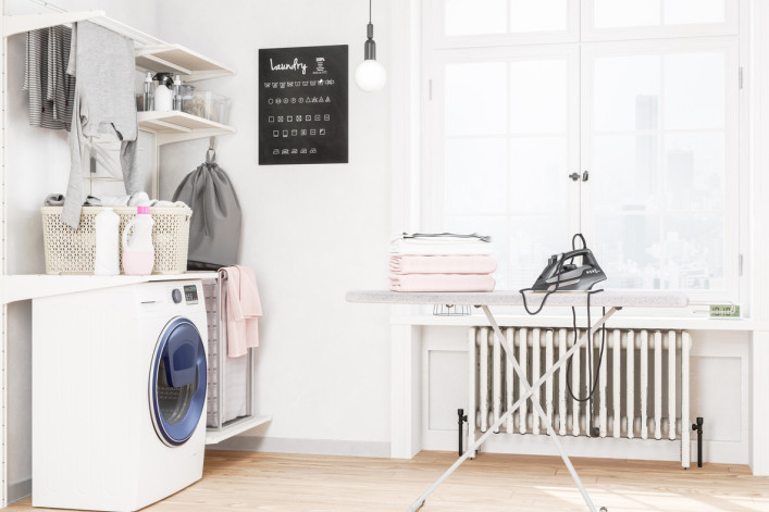 washing machine and iron washing machine and iron